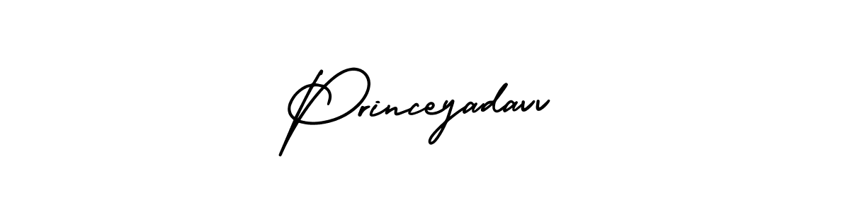 Make a beautiful signature design for name Princeyadavv. With this signature (AmerikaSignatureDemo-Regular) style, you can create a handwritten signature for free. Princeyadavv signature style 3 images and pictures png
