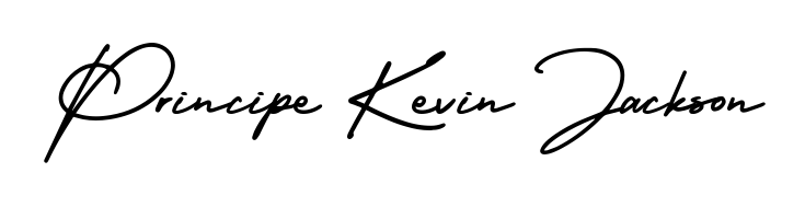 Give your name Principe Kevin Jackson an exquisite flair with the AmerikaSignatureDemo-Regular script font. Ideal for contracts, resumes, and formal letterheads. Principe Kevin Jackson signature style 3 images and pictures png