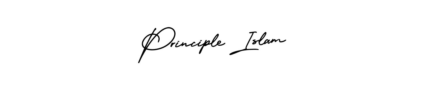 It looks lik you need a new signature style for name Principle Islam. Design unique handwritten (AmerikaSignatureDemo-Regular) signature with our free signature maker in just a few clicks. Principle Islam signature style 3 images and pictures png
