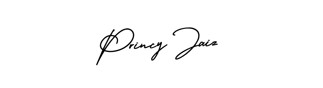 How to Draw Princy Jaiz signature style? AmerikaSignatureDemo-Regular is a latest design signature styles for name Princy Jaiz. Princy Jaiz signature style 3 images and pictures png