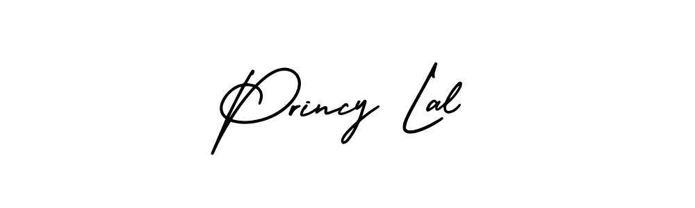 The best way (AmerikaSignatureDemo-Regular) to make a short signature is to pick only two or three words in your name. The name Princy Lal include a total of six letters. For converting this name. Princy Lal signature style 3 images and pictures png