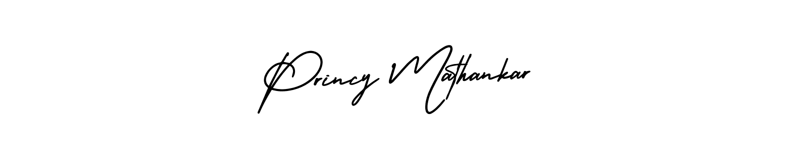 This is the best signature style for the Princy Mathankar name. Also you like these signature font (AmerikaSignatureDemo-Regular). Mix name signature. Princy Mathankar signature style 3 images and pictures png