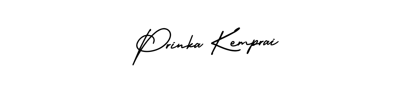 How to make Prinka Kemprai signature? AmerikaSignatureDemo-Regular is a professional autograph style. Create handwritten signature for Prinka Kemprai name. Prinka Kemprai signature style 3 images and pictures png