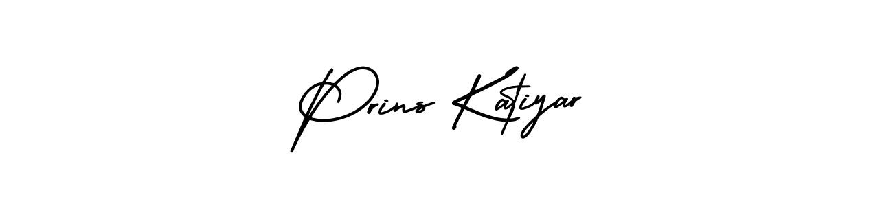 Prins Katiyar stylish signature style. Best Handwritten Sign (AmerikaSignatureDemo-Regular) for my name. Handwritten Signature Collection Ideas for my name Prins Katiyar. Prins Katiyar signature style 3 images and pictures png