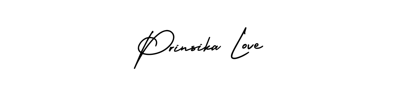 Also we have Prinsika Love name is the best signature style. Create professional handwritten signature collection using AmerikaSignatureDemo-Regular autograph style. Prinsika Love signature style 3 images and pictures png