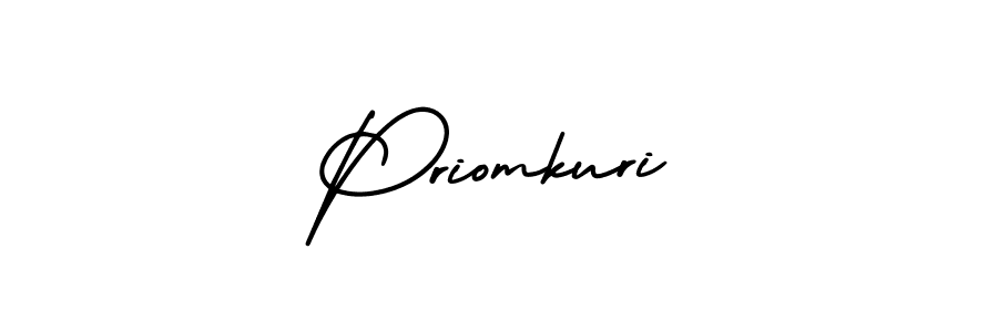 Make a short Priomkuri signature style. Manage your documents anywhere anytime using AmerikaSignatureDemo-Regular. Create and add eSignatures, submit forms, share and send files easily. Priomkuri signature style 3 images and pictures png