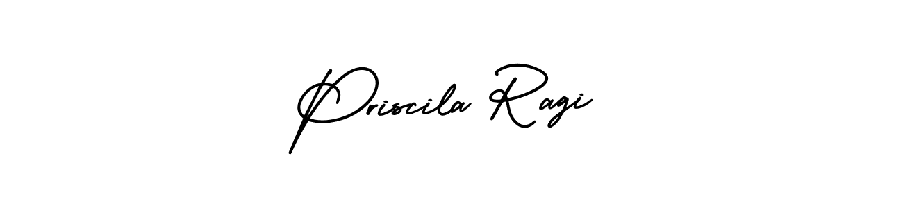 The best way (AmerikaSignatureDemo-Regular) to make a short signature is to pick only two or three words in your name. The name Priscila Ragi include a total of six letters. For converting this name. Priscila Ragi signature style 3 images and pictures png