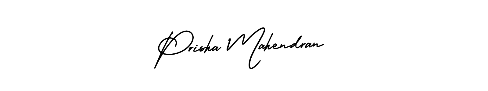 How to make Prisha Mahendran signature? AmerikaSignatureDemo-Regular is a professional autograph style. Create handwritten signature for Prisha Mahendran name. Prisha Mahendran signature style 3 images and pictures png