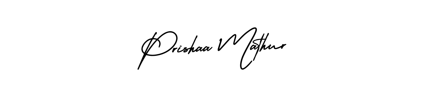 Similarly AmerikaSignatureDemo-Regular is the best handwritten signature design. Signature creator online .You can use it as an online autograph creator for name Prishaa Mathur. Prishaa Mathur signature style 3 images and pictures png