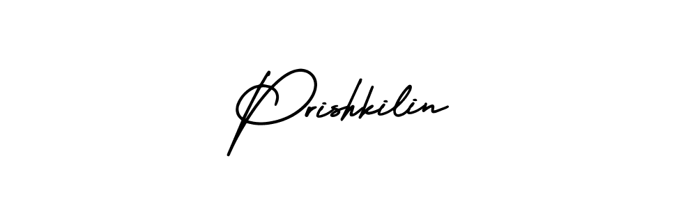 The best way (AmerikaSignatureDemo-Regular) to make a short signature is to pick only two or three words in your name. The name Prishkilin include a total of six letters. For converting this name. Prishkilin signature style 3 images and pictures png