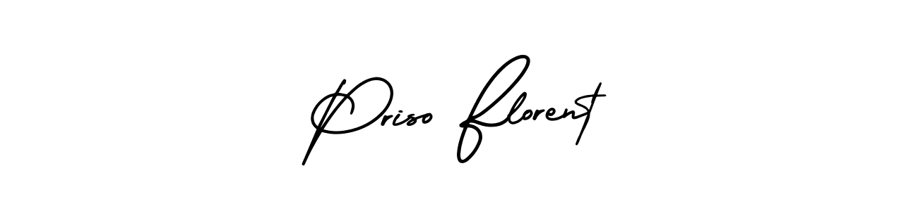 Design your own signature with our free online signature maker. With this signature software, you can create a handwritten (AmerikaSignatureDemo-Regular) signature for name Priso Florent. Priso Florent signature style 3 images and pictures png