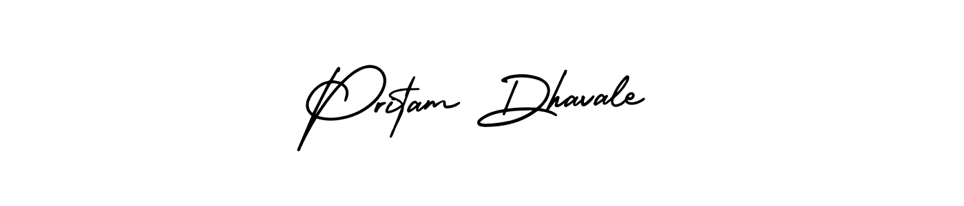 Also You can easily find your signature by using the search form. We will create Pritam Dhavale name handwritten signature images for you free of cost using AmerikaSignatureDemo-Regular sign style. Pritam Dhavale signature style 3 images and pictures png