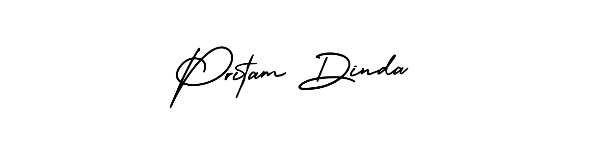Also You can easily find your signature by using the search form. We will create Pritam Dinda name handwritten signature images for you free of cost using AmerikaSignatureDemo-Regular sign style. Pritam Dinda signature style 3 images and pictures png
