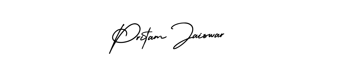 Use a signature maker to create a handwritten signature online. With this signature software, you can design (AmerikaSignatureDemo-Regular) your own signature for name Pritam Jaiswar. Pritam Jaiswar signature style 3 images and pictures png