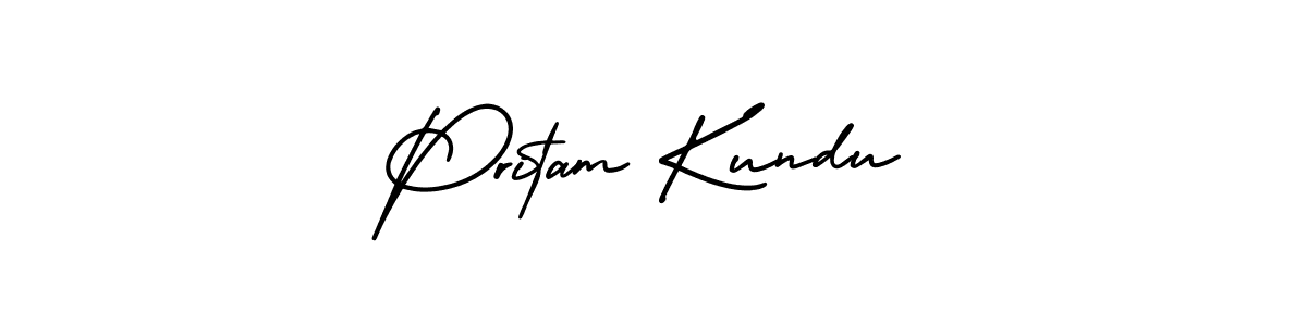 Also we have Pritam Kundu name is the best signature style. Create professional handwritten signature collection using AmerikaSignatureDemo-Regular autograph style. Pritam Kundu signature style 3 images and pictures png