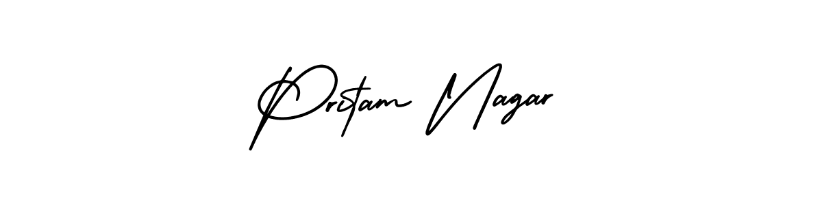 Use a signature maker to create a handwritten signature online. With this signature software, you can design (AmerikaSignatureDemo-Regular) your own signature for name Pritam Nagar. Pritam Nagar signature style 3 images and pictures png