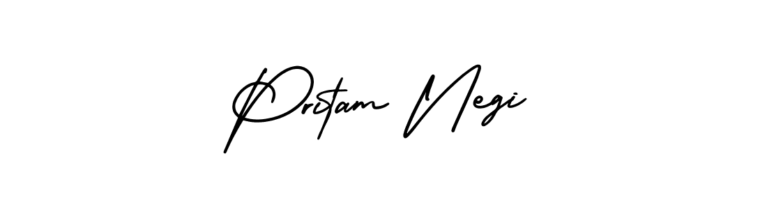 if you are searching for the best signature style for your name Pritam Negi. so please give up your signature search. here we have designed multiple signature styles  using AmerikaSignatureDemo-Regular. Pritam Negi signature style 3 images and pictures png