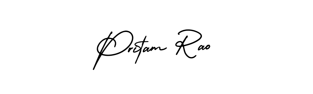 Make a short Pritam Rao signature style. Manage your documents anywhere anytime using AmerikaSignatureDemo-Regular. Create and add eSignatures, submit forms, share and send files easily. Pritam Rao signature style 3 images and pictures png