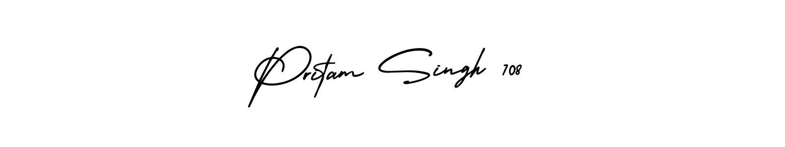 Make a beautiful signature design for name Pritam Singh 708. With this signature (AmerikaSignatureDemo-Regular) style, you can create a handwritten signature for free. Pritam Singh 708 signature style 3 images and pictures png