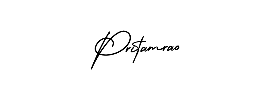 Best and Professional Signature Style for Pritamrao. AmerikaSignatureDemo-Regular Best Signature Style Collection. Pritamrao signature style 3 images and pictures png