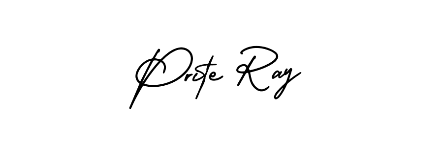 Design your own signature with our free online signature maker. With this signature software, you can create a handwritten (AmerikaSignatureDemo-Regular) signature for name Prite Ray. Prite Ray signature style 3 images and pictures png
