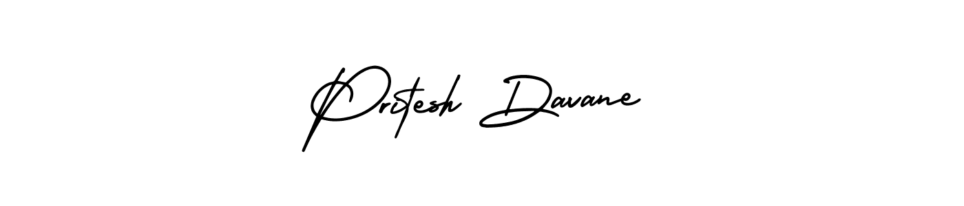 Design your own signature with our free online signature maker. With this signature software, you can create a handwritten (AmerikaSignatureDemo-Regular) signature for name Pritesh Davane. Pritesh Davane signature style 3 images and pictures png