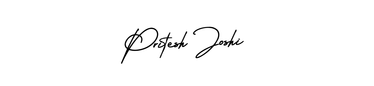 Create a beautiful signature design for name Pritesh Joshi. With this signature (AmerikaSignatureDemo-Regular) fonts, you can make a handwritten signature for free. Pritesh Joshi signature style 3 images and pictures png