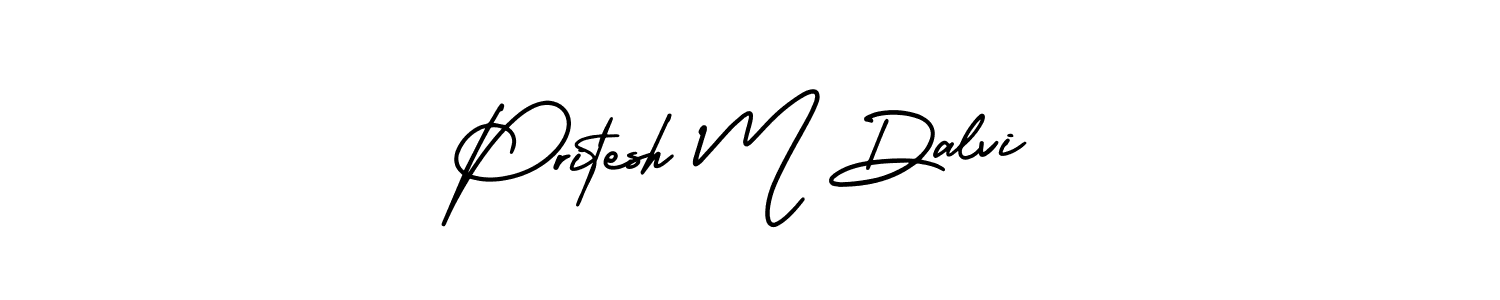 Also You can easily find your signature by using the search form. We will create Pritesh M Dalvi name handwritten signature images for you free of cost using AmerikaSignatureDemo-Regular sign style. Pritesh M Dalvi signature style 3 images and pictures png