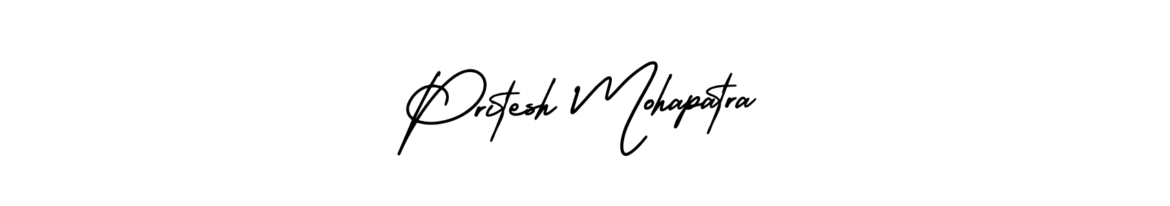 This is the best signature style for the Pritesh Mohapatra name. Also you like these signature font (AmerikaSignatureDemo-Regular). Mix name signature. Pritesh Mohapatra signature style 3 images and pictures png