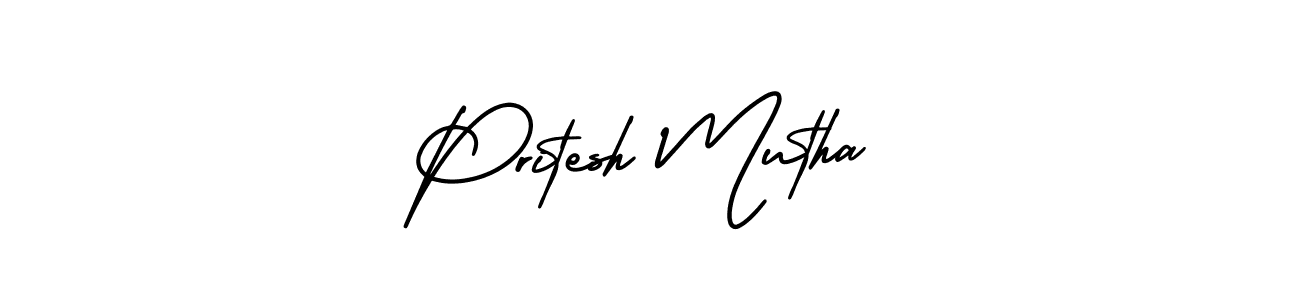 Make a beautiful signature design for name Pritesh Mutha. With this signature (AmerikaSignatureDemo-Regular) style, you can create a handwritten signature for free. Pritesh Mutha signature style 3 images and pictures png