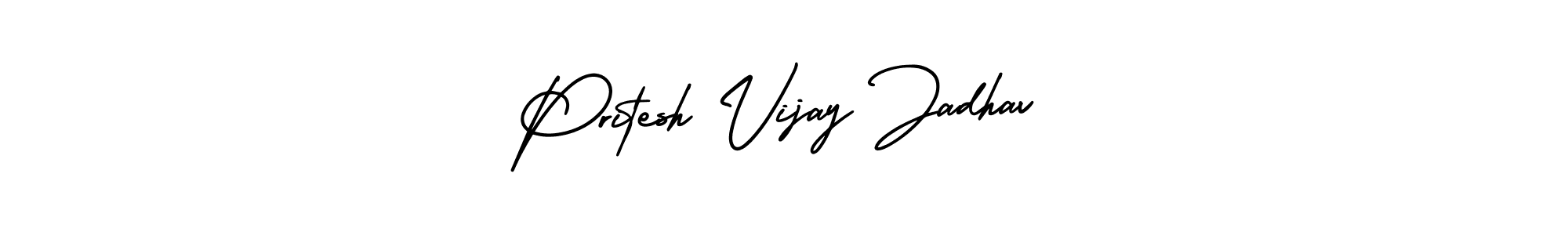 Also You can easily find your signature by using the search form. We will create Pritesh Vijay Jadhav name handwritten signature images for you free of cost using AmerikaSignatureDemo-Regular sign style. Pritesh Vijay Jadhav signature style 3 images and pictures png