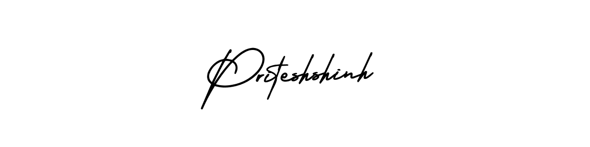 Make a beautiful signature design for name Priteshshinh. With this signature (AmerikaSignatureDemo-Regular) style, you can create a handwritten signature for free. Priteshshinh signature style 3 images and pictures png