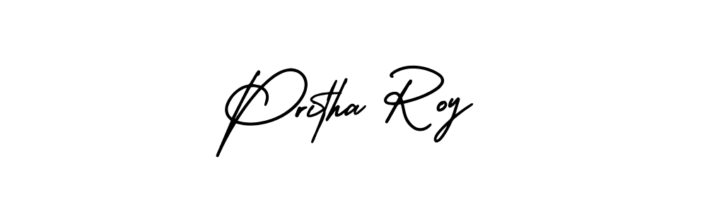 It looks lik you need a new signature style for name Pritha Roy. Design unique handwritten (AmerikaSignatureDemo-Regular) signature with our free signature maker in just a few clicks. Pritha Roy signature style 3 images and pictures png