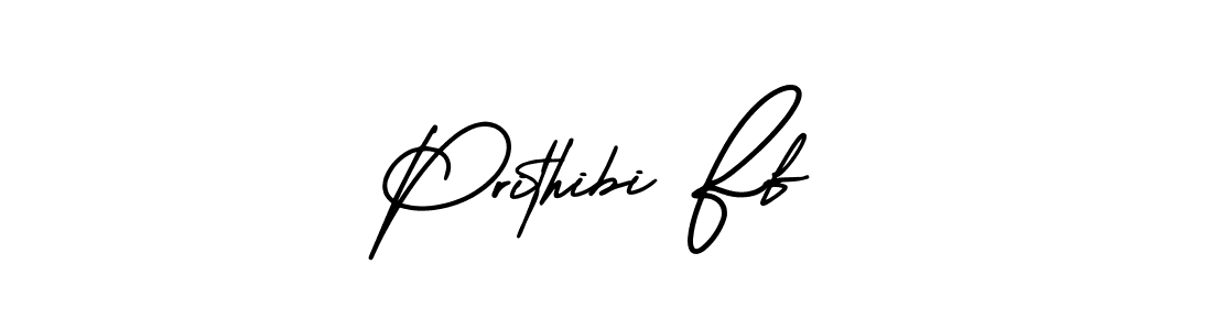How to make Prithibi Ff signature? AmerikaSignatureDemo-Regular is a professional autograph style. Create handwritten signature for Prithibi Ff name. Prithibi Ff signature style 3 images and pictures png