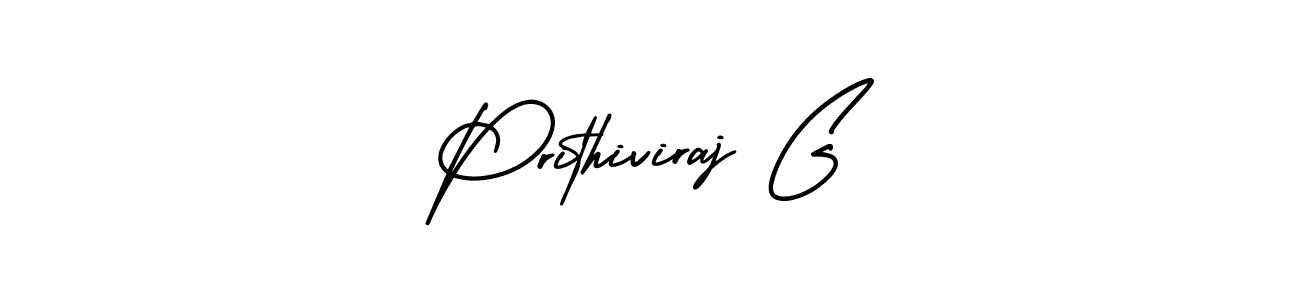 Also You can easily find your signature by using the search form. We will create Prithiviraj G name handwritten signature images for you free of cost using AmerikaSignatureDemo-Regular sign style. Prithiviraj G signature style 3 images and pictures png