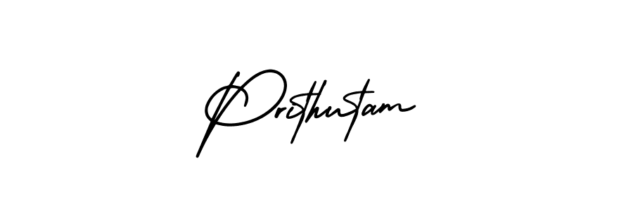 AmerikaSignatureDemo-Regular is a professional signature style that is perfect for those who want to add a touch of class to their signature. It is also a great choice for those who want to make their signature more unique. Get Prithutam name to fancy signature for free. Prithutam signature style 3 images and pictures png