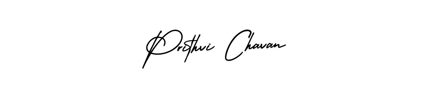 Prithvi Chavan stylish signature style. Best Handwritten Sign (AmerikaSignatureDemo-Regular) for my name. Handwritten Signature Collection Ideas for my name Prithvi Chavan. Prithvi Chavan signature style 3 images and pictures png