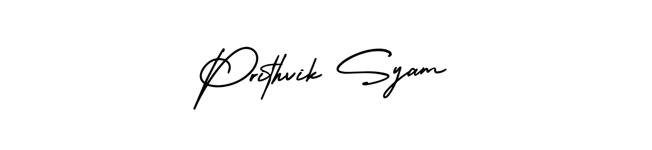 It looks lik you need a new signature style for name Prithvik Syam. Design unique handwritten (AmerikaSignatureDemo-Regular) signature with our free signature maker in just a few clicks. Prithvik Syam signature style 3 images and pictures png