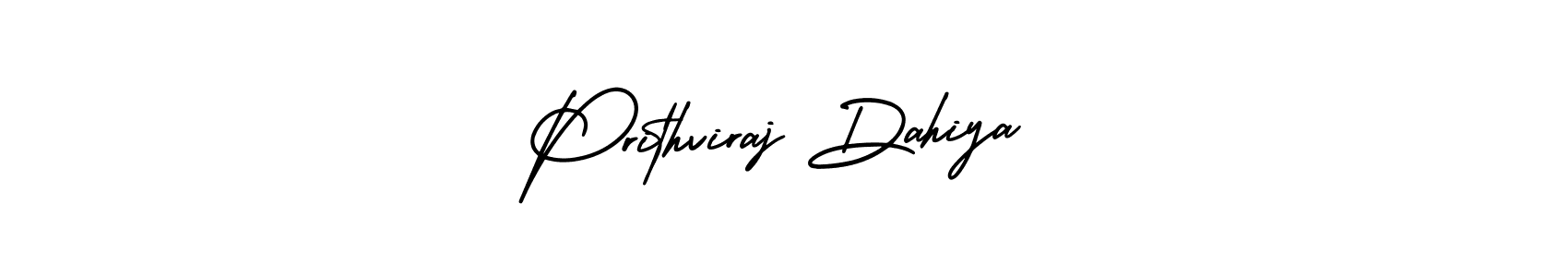 It looks lik you need a new signature style for name Prithviraj Dahiya. Design unique handwritten (AmerikaSignatureDemo-Regular) signature with our free signature maker in just a few clicks. Prithviraj Dahiya signature style 3 images and pictures png