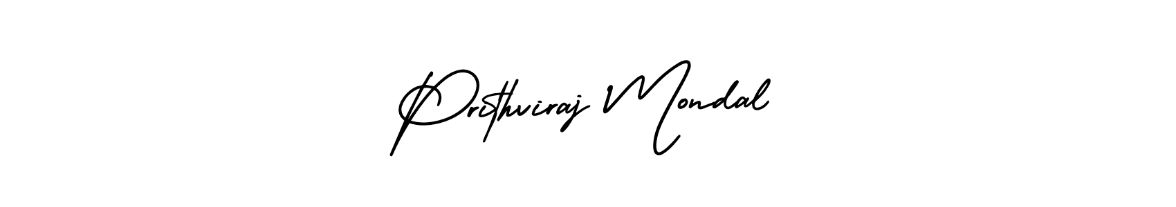 How to make Prithviraj Mondal signature? AmerikaSignatureDemo-Regular is a professional autograph style. Create handwritten signature for Prithviraj Mondal name. Prithviraj Mondal signature style 3 images and pictures png