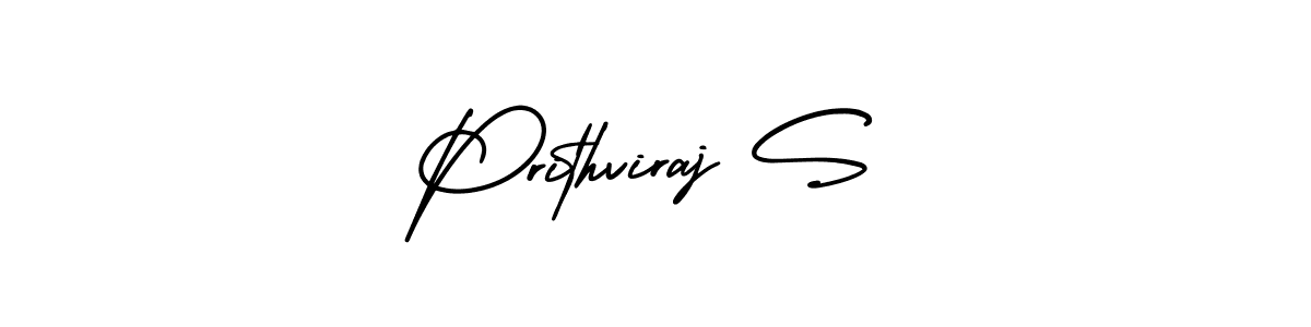 Prithviraj S stylish signature style. Best Handwritten Sign (AmerikaSignatureDemo-Regular) for my name. Handwritten Signature Collection Ideas for my name Prithviraj S. Prithviraj S signature style 3 images and pictures png