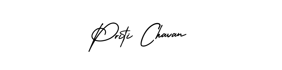 Create a beautiful signature design for name Priti Chavan. With this signature (AmerikaSignatureDemo-Regular) fonts, you can make a handwritten signature for free. Priti Chavan signature style 3 images and pictures png