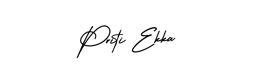 Use a signature maker to create a handwritten signature online. With this signature software, you can design (AmerikaSignatureDemo-Regular) your own signature for name Priti Ekka. Priti Ekka signature style 3 images and pictures png