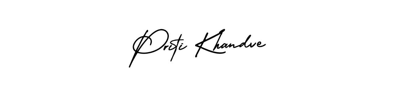 Make a beautiful signature design for name Priti Khandve. With this signature (AmerikaSignatureDemo-Regular) style, you can create a handwritten signature for free. Priti Khandve signature style 3 images and pictures png