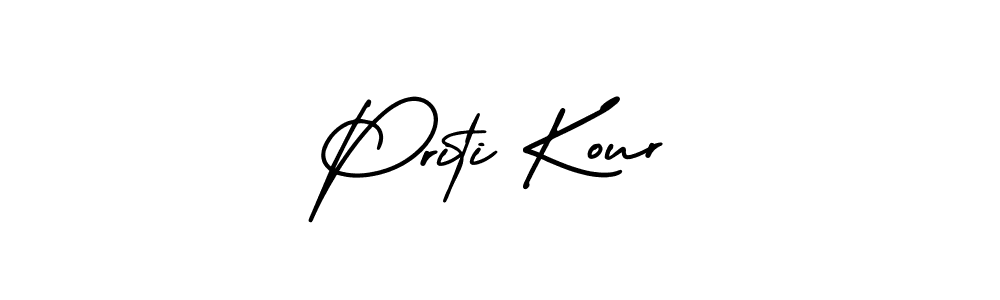 Make a beautiful signature design for name Priti Kour. Use this online signature maker to create a handwritten signature for free. Priti Kour signature style 3 images and pictures png