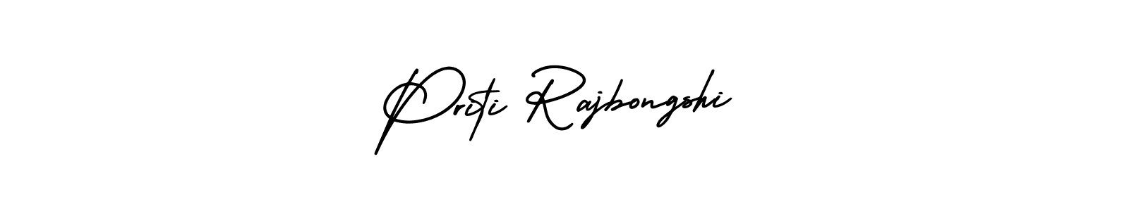 Similarly AmerikaSignatureDemo-Regular is the best handwritten signature design. Signature creator online .You can use it as an online autograph creator for name Priti Rajbongshi. Priti Rajbongshi signature style 3 images and pictures png