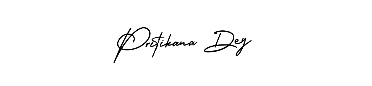 Use a signature maker to create a handwritten signature online. With this signature software, you can design (AmerikaSignatureDemo-Regular) your own signature for name Pritikana Dey. Pritikana Dey signature style 3 images and pictures png