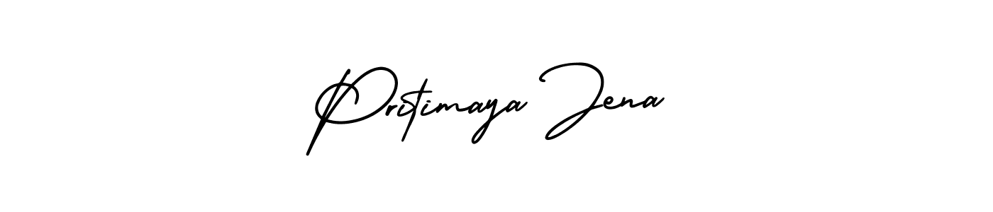 AmerikaSignatureDemo-Regular is a professional signature style that is perfect for those who want to add a touch of class to their signature. It is also a great choice for those who want to make their signature more unique. Get Pritimaya Jena name to fancy signature for free. Pritimaya Jena signature style 3 images and pictures png