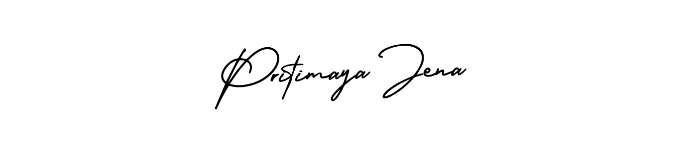 Create a beautiful signature design for name Pritimaya Jena. With this signature (AmerikaSignatureDemo-Regular) fonts, you can make a handwritten signature for free. Pritimaya Jena signature style 3 images and pictures png