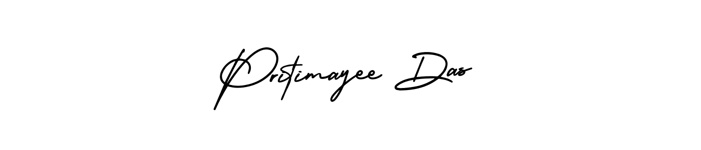 How to make Pritimayee Das name signature. Use AmerikaSignatureDemo-Regular style for creating short signs online. This is the latest handwritten sign. Pritimayee Das signature style 3 images and pictures png